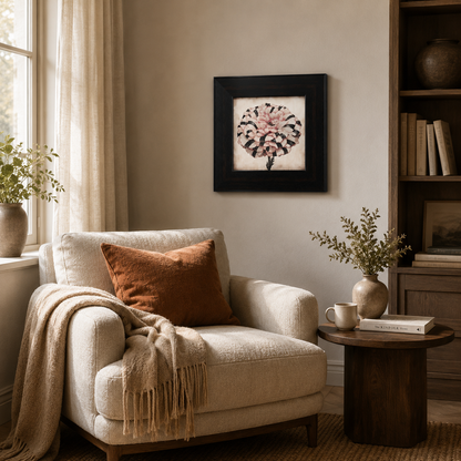 Modern Striped Peony