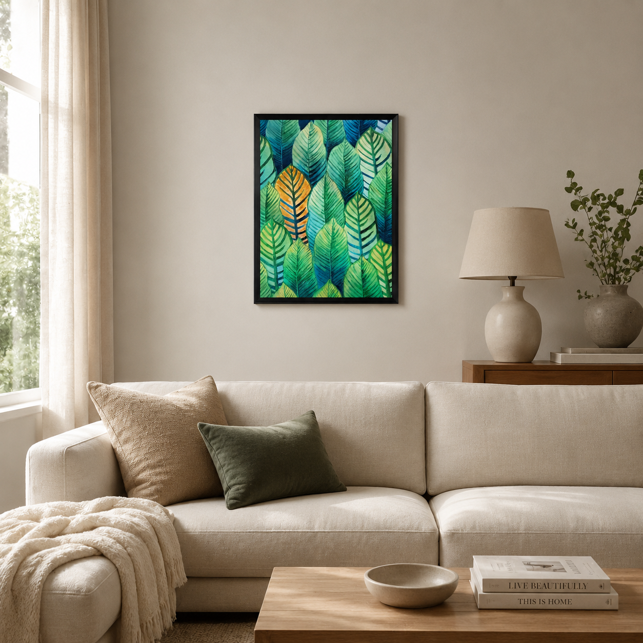 Modern Tropical Leaf