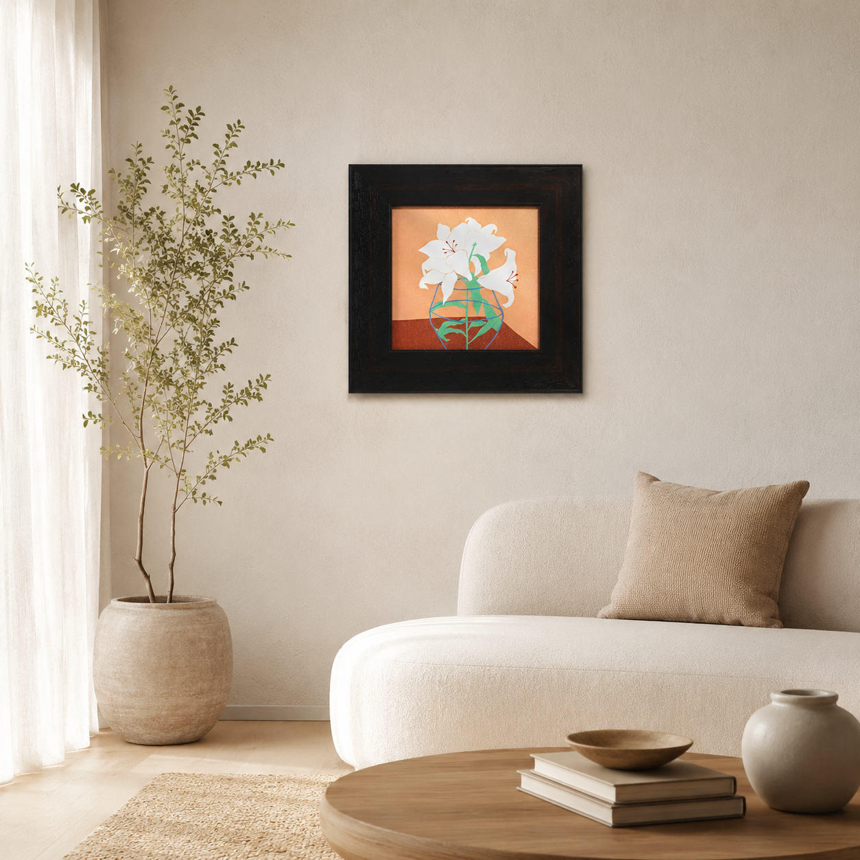 Modern White Lily
