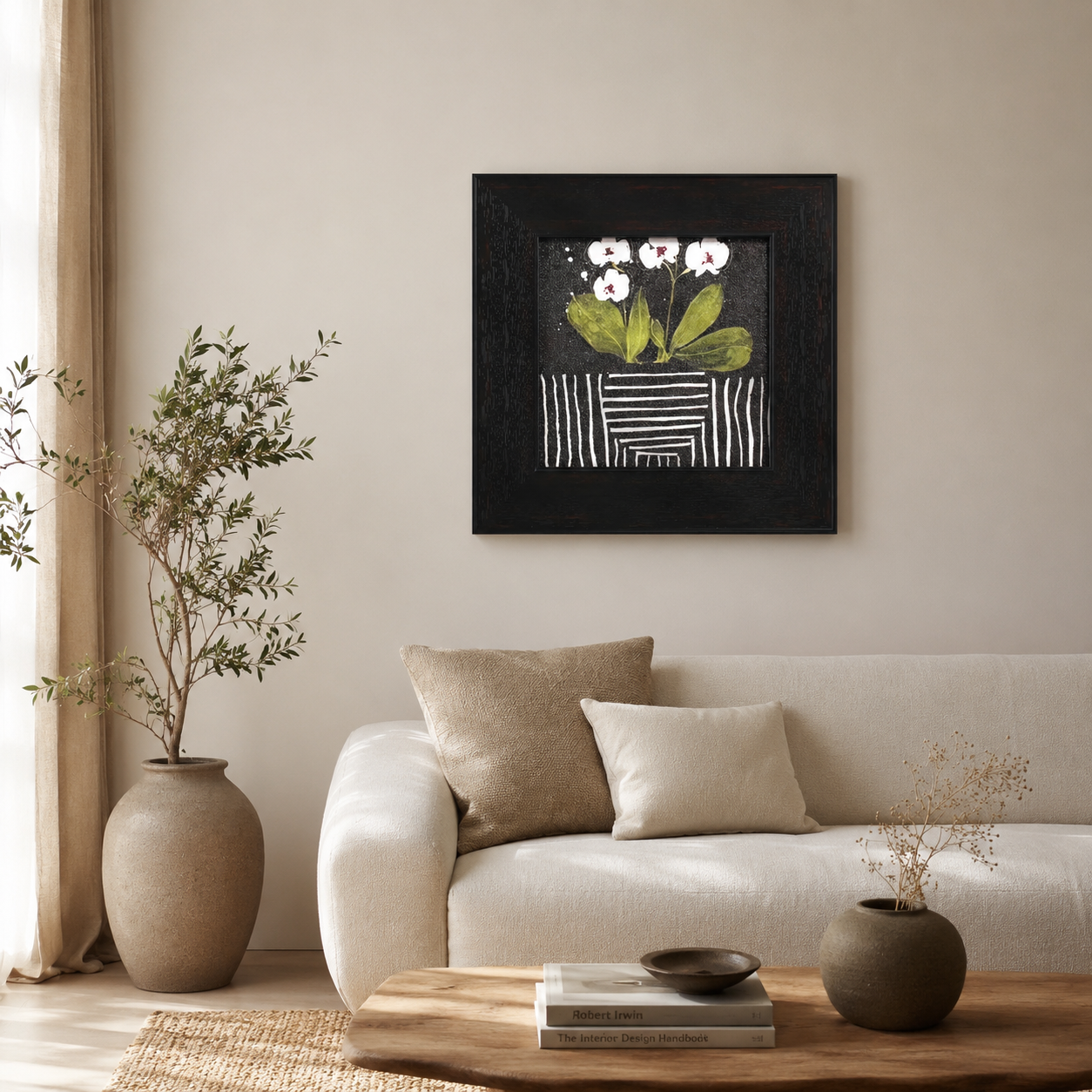 Modern White Orchid