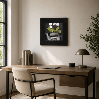 Modern White Orchid
