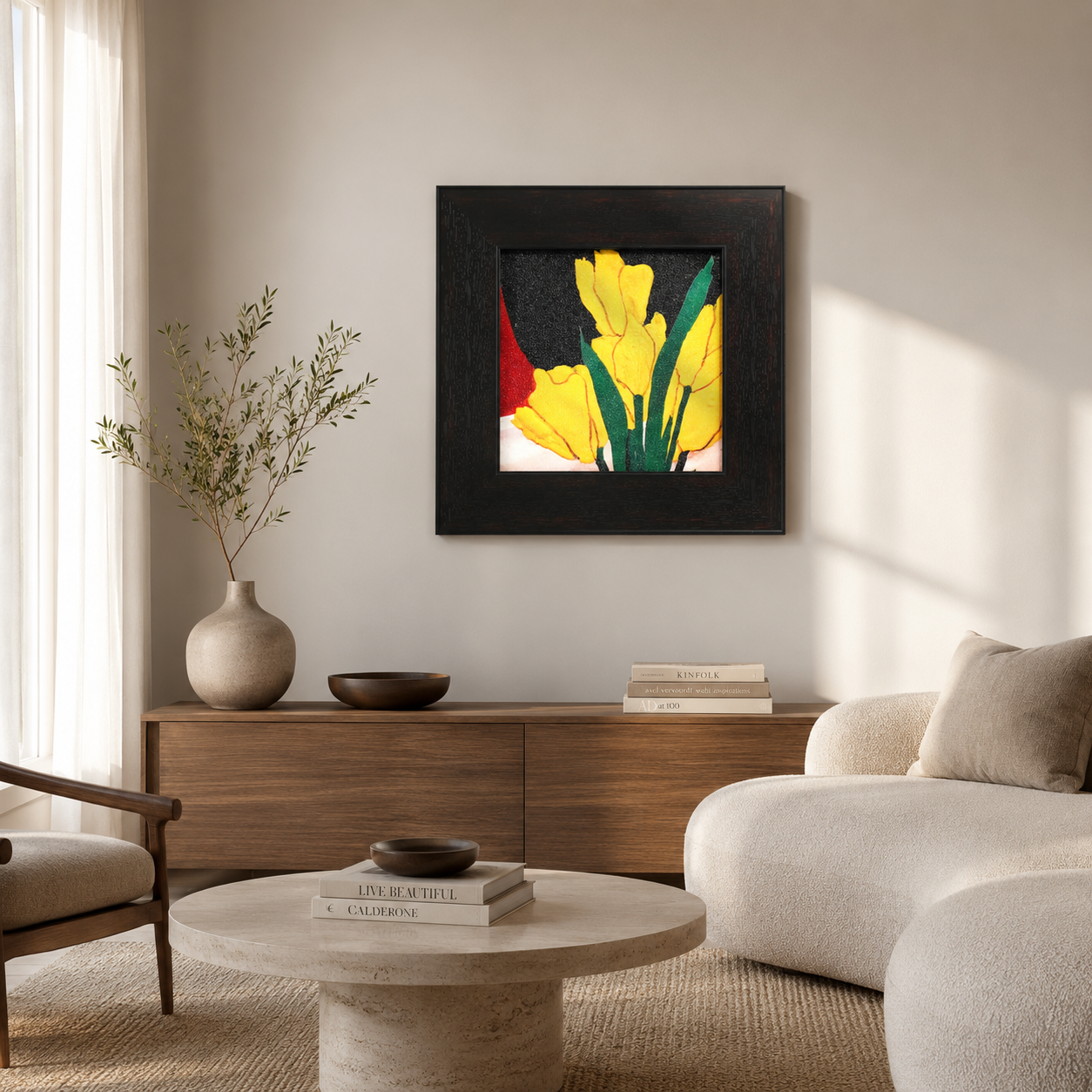 Modern Yellow Tulip