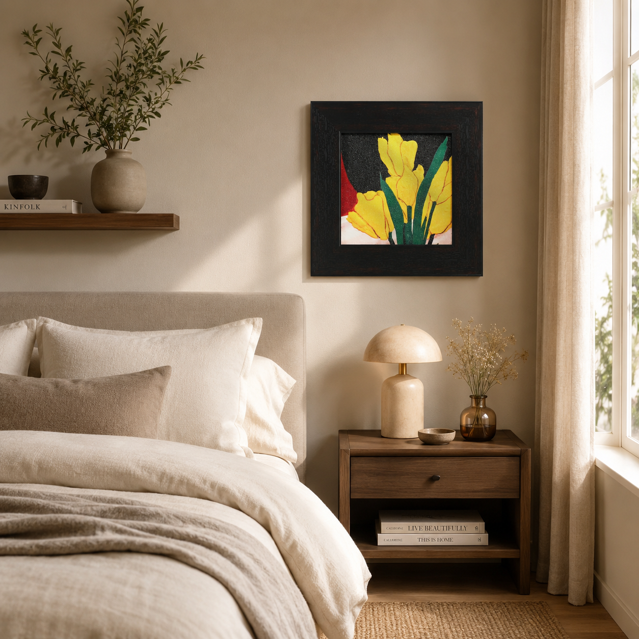 Modern Yellow Tulip