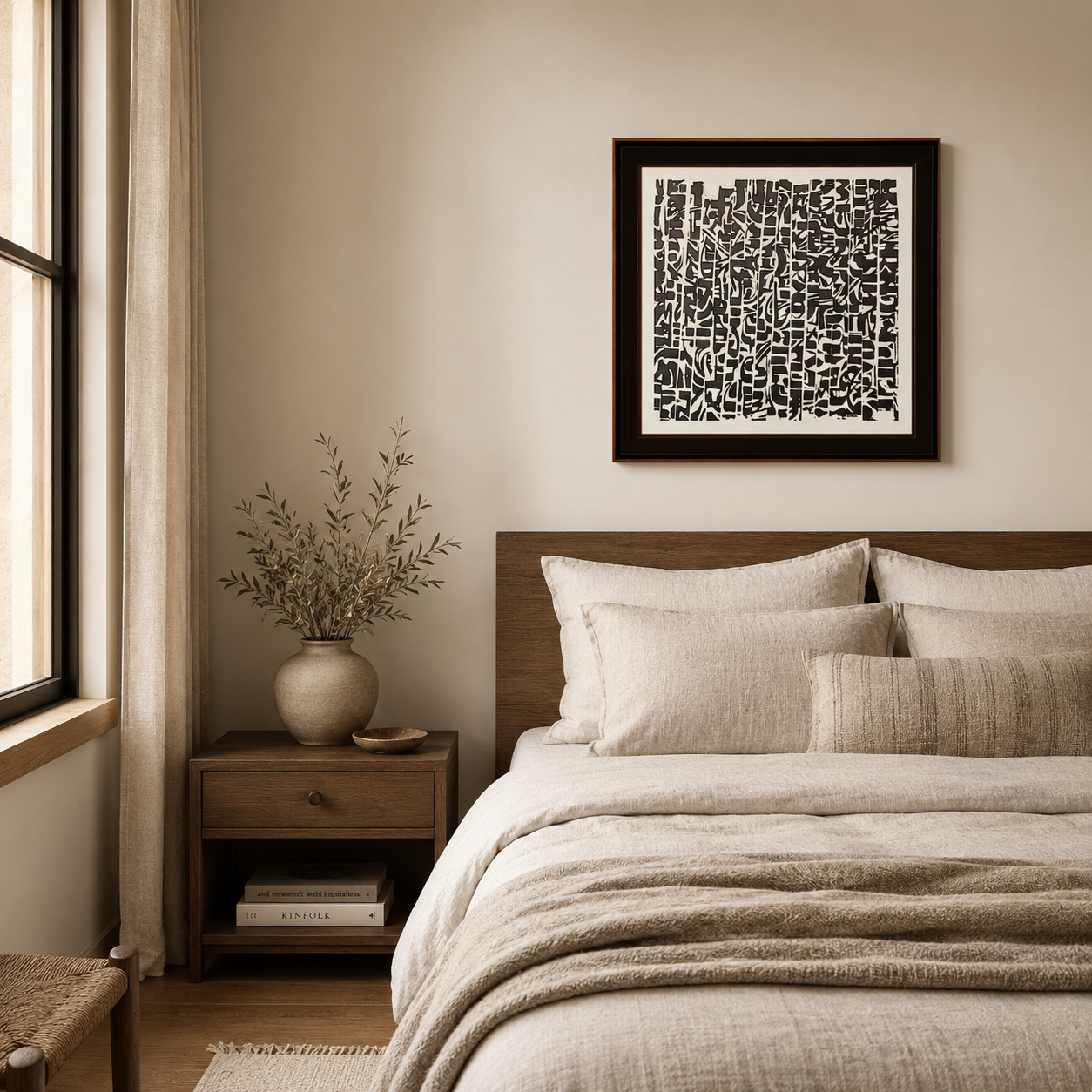 Nomad Cipher Monochrome Tribal Abstract