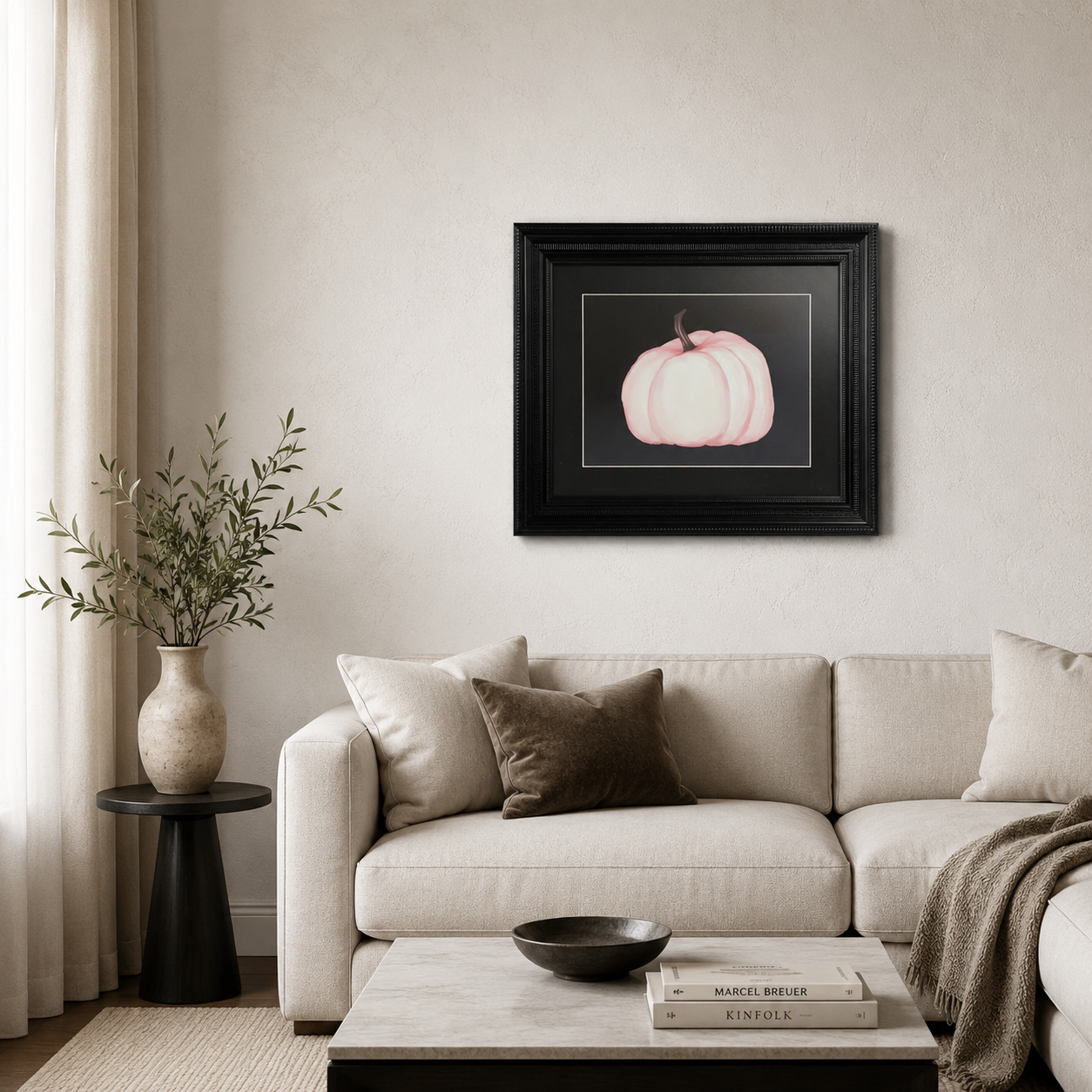 Pink & White Pumpkin