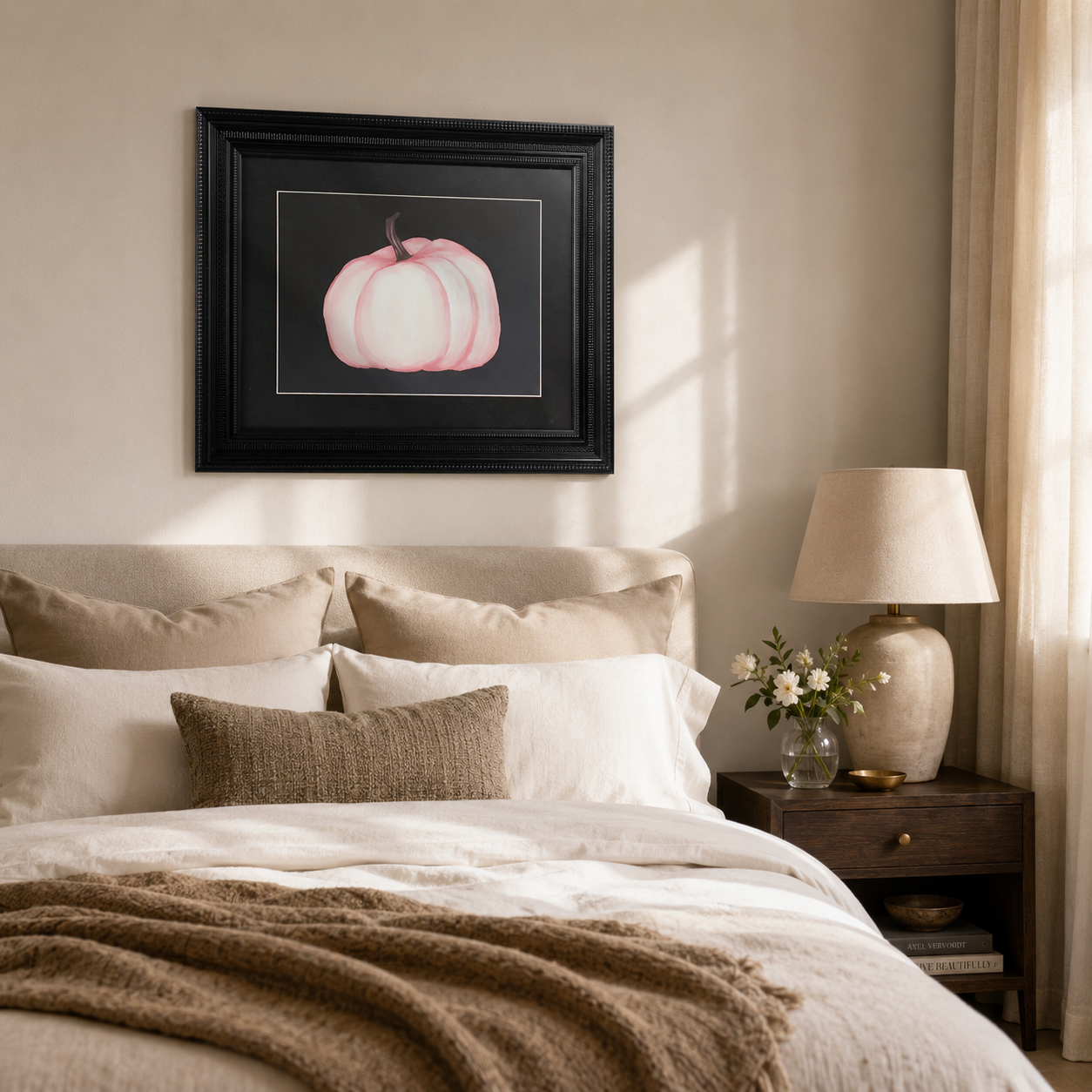 Pink & White Pumpkin