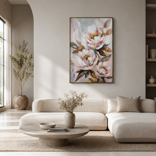 Pink and White Peony