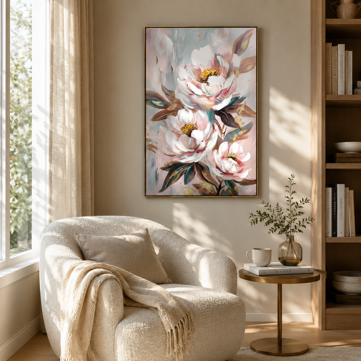 Pink and White Peony