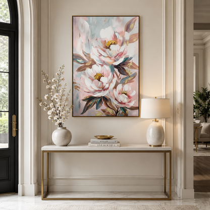 Pink and White Peony