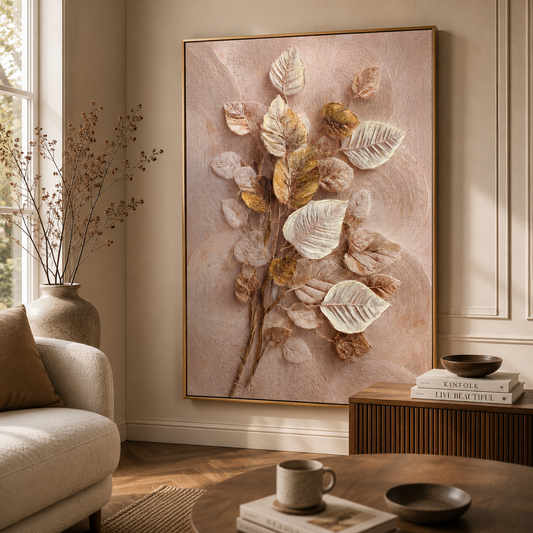Quiet Botanica — Textured Botanical Wall Art