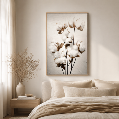 Rustic Cotton Flower