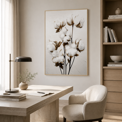 Rustic Cotton Flower