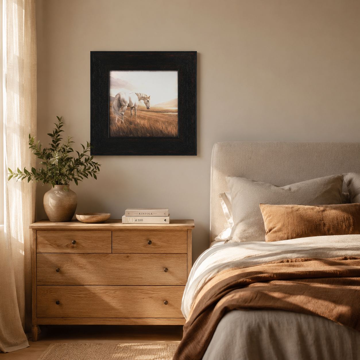 Rustic White Horse