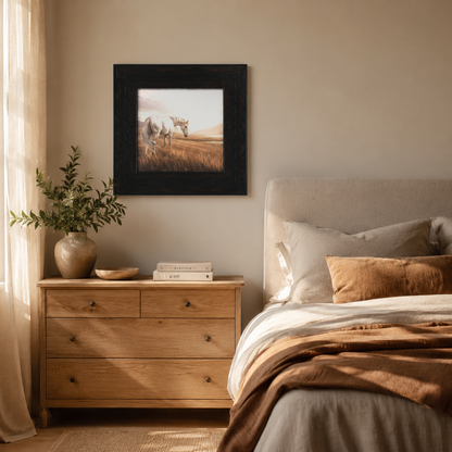 Rustic White Horse