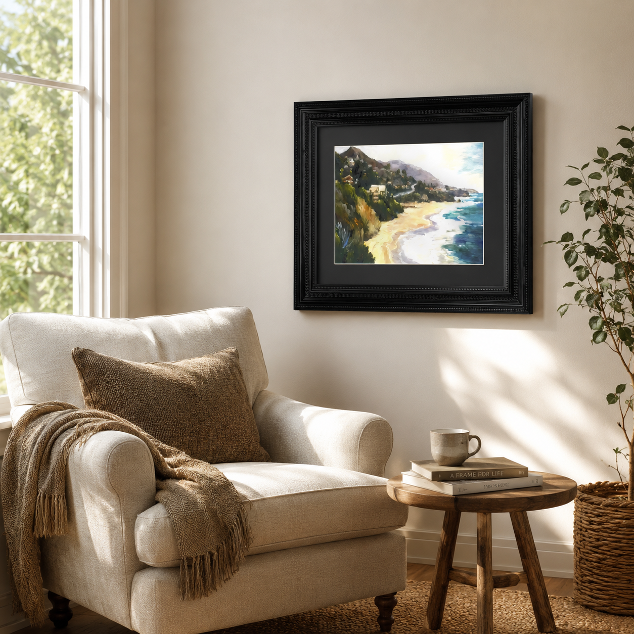 Sunny Beach & Ocean Cliff