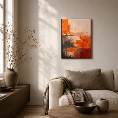 Terra Eclipse Rustic Orange Abstract