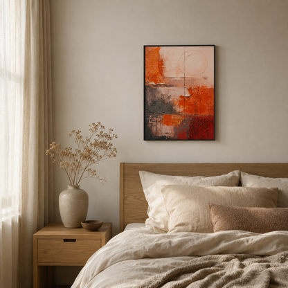 Terra Eclipse Rustic Orange Abstract