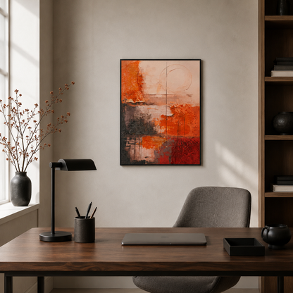 Terra Eclipse Rustic Orange Abstract