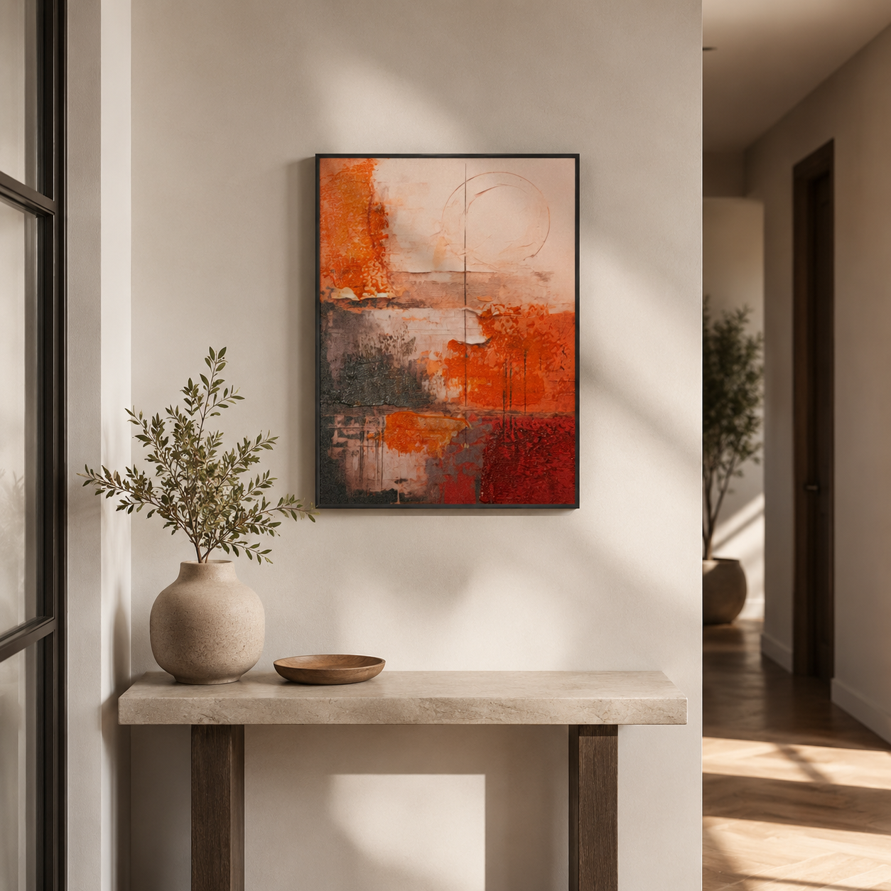 Terra Eclipse Rustic Orange Abstract