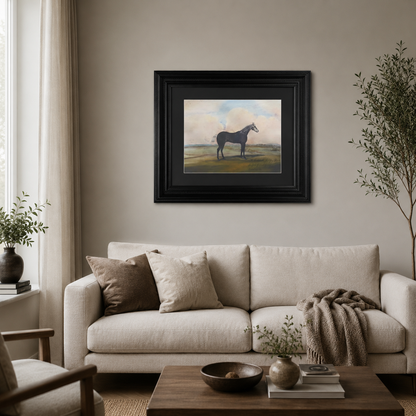 "The Celebrated Steel Grey Racehorse"