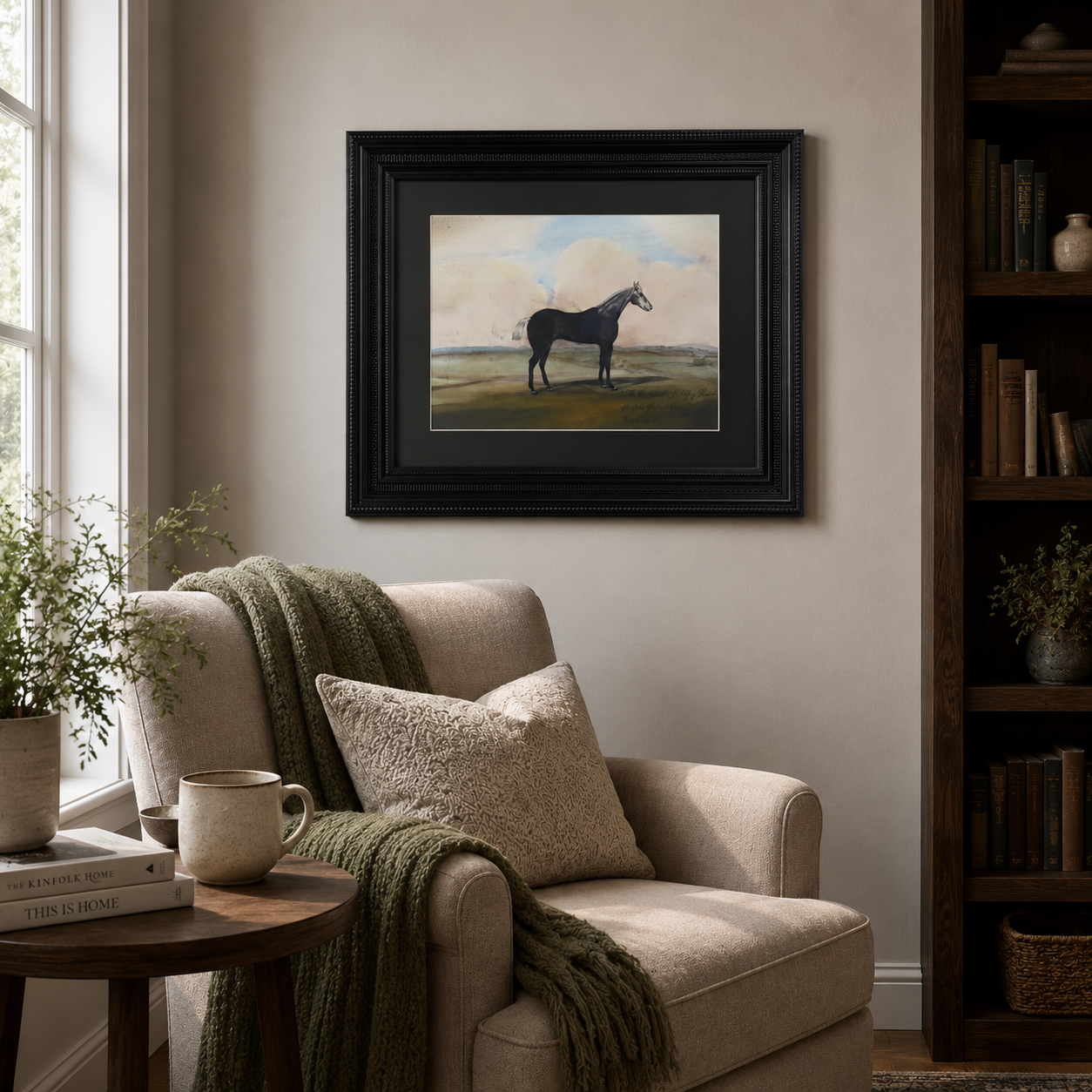 "The Celebrated Steel Grey Racehorse"