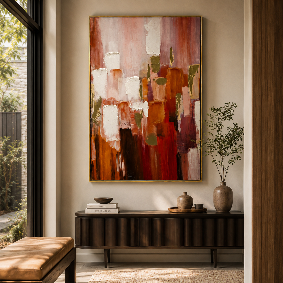 Urban Ember — Textured Abstract Wall Art
