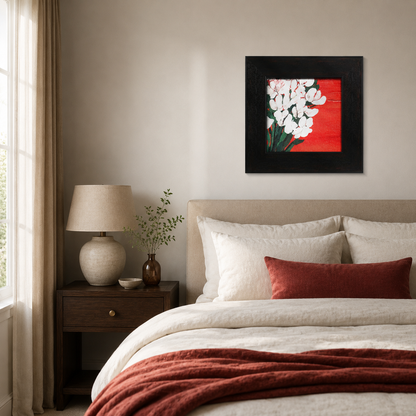 Vibrant Red Floral