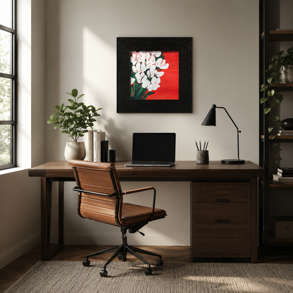 Vibrant Red Floral
