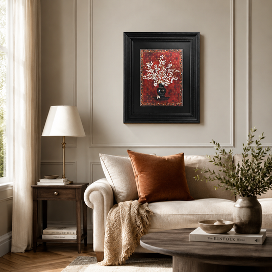 Vintage Red Floral