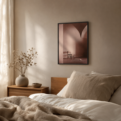Warm Terracotta Archway Chair Abstract