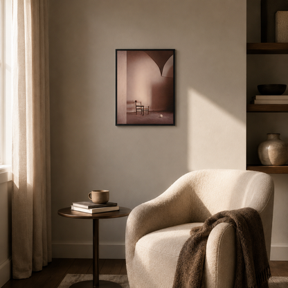 Warm Terracotta Archway Chair Abstract