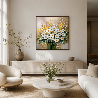 White Daisy Floral