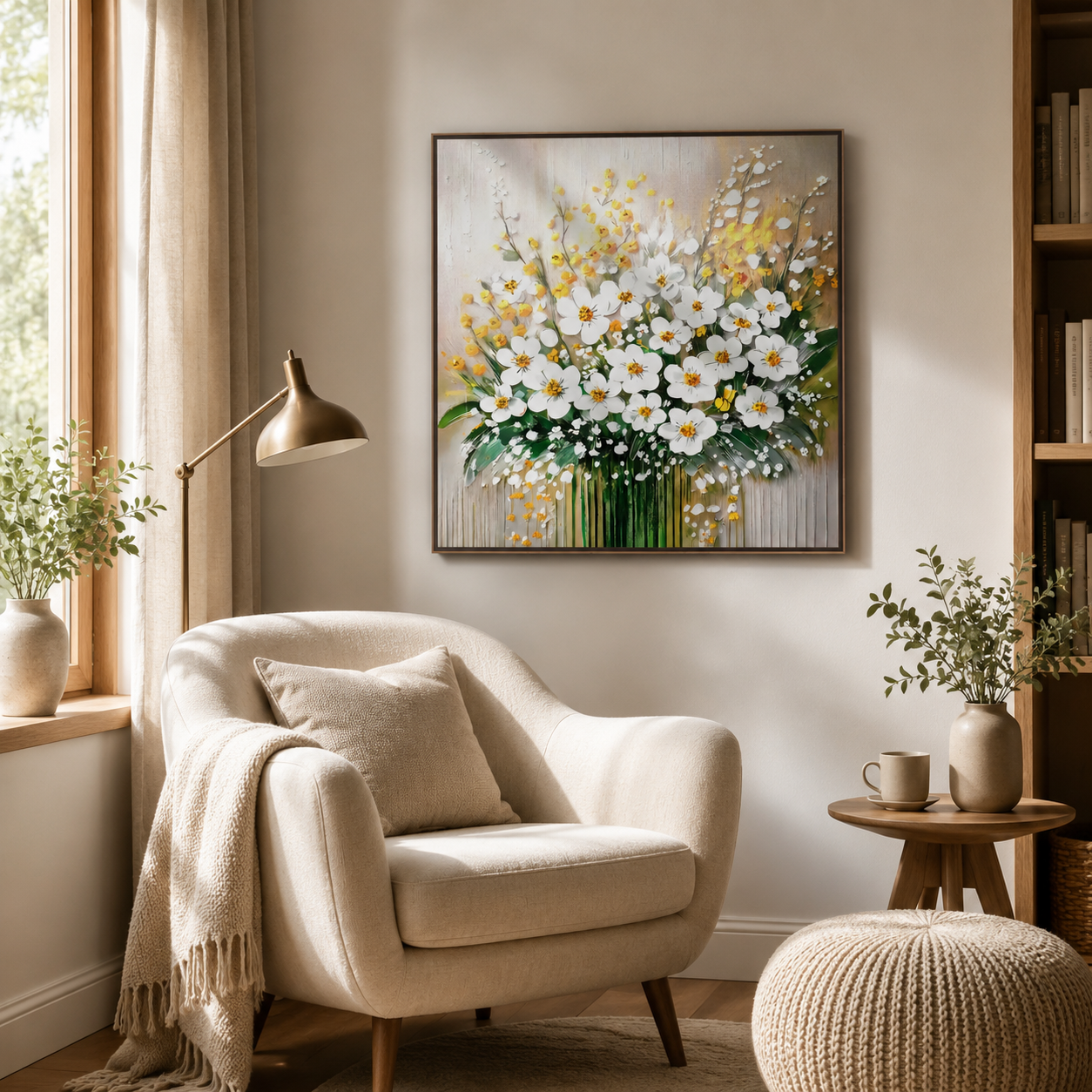 White Daisy Floral