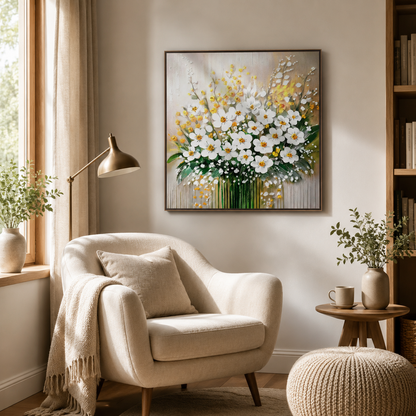 White Daisy Floral