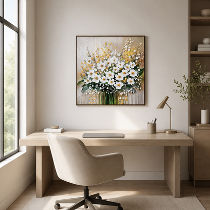White Daisy Floral