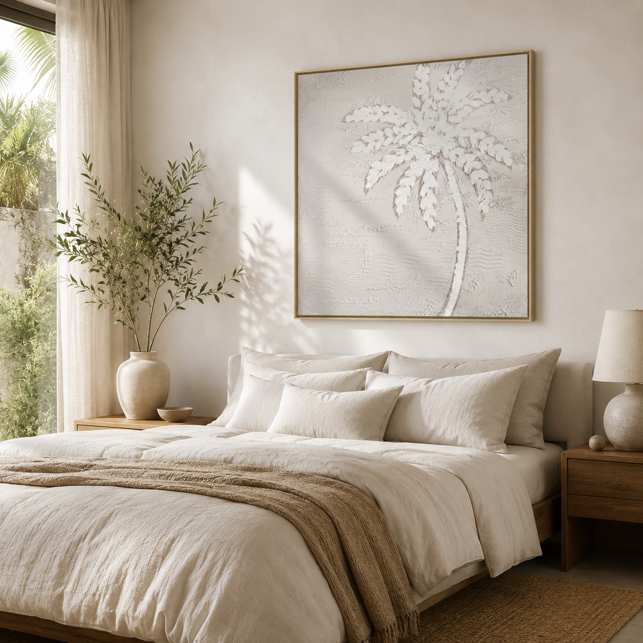 White Palm Tree