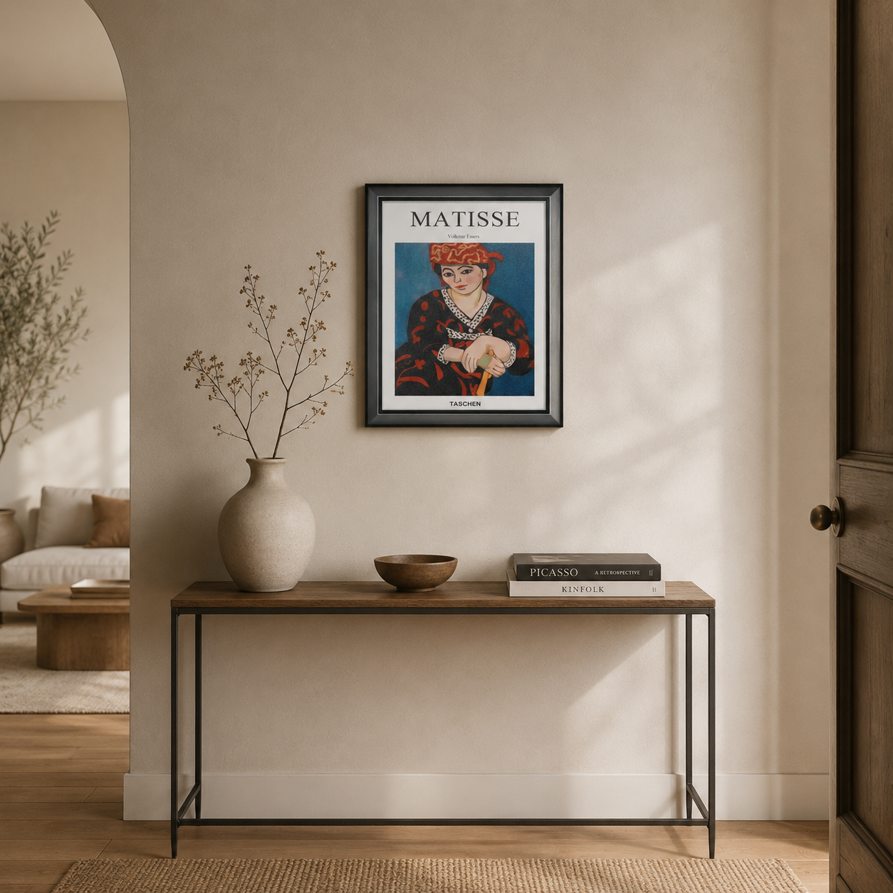 Woman in Red Headdress