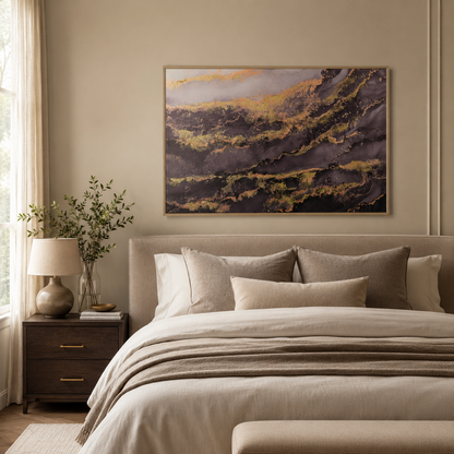 Modern Black and Gold Abstract
