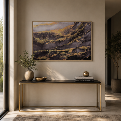 Modern Black and Gold Abstract