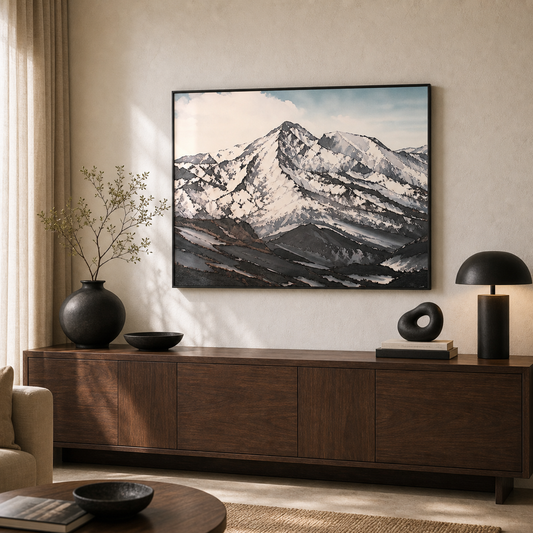 Alpine Crest Modern Snow Mountain