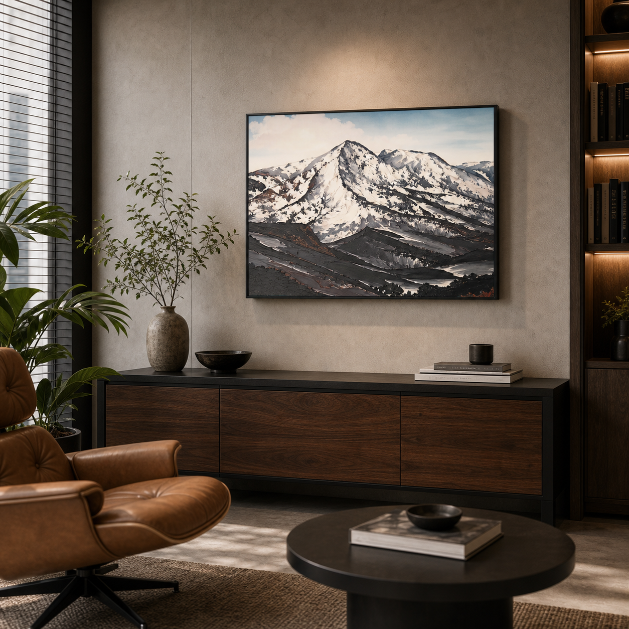 Alpine Crest Modern Snow Mountain