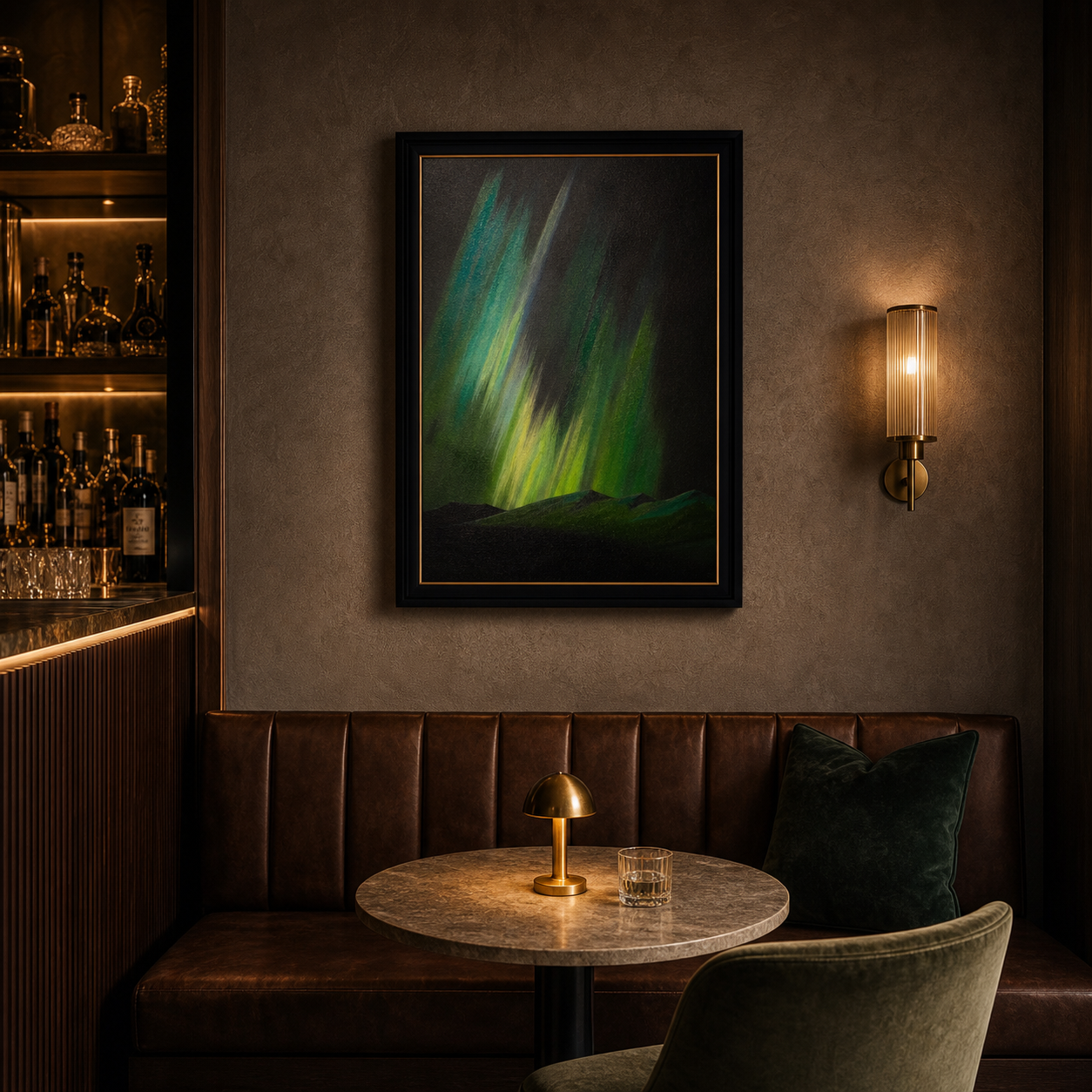 Aurora Echoes Abstract Northern Lights