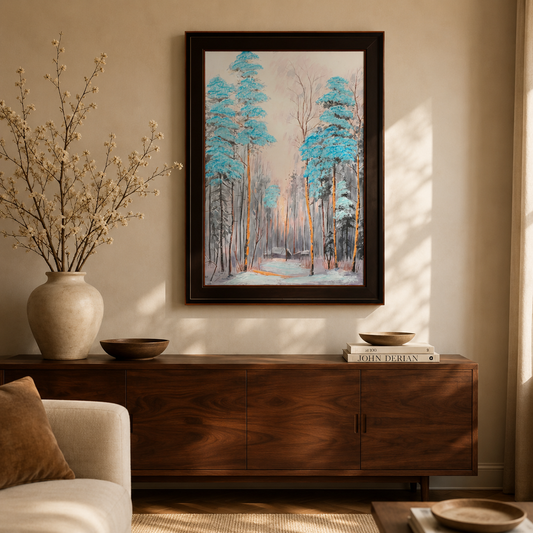 Azure Frost Winter Forest