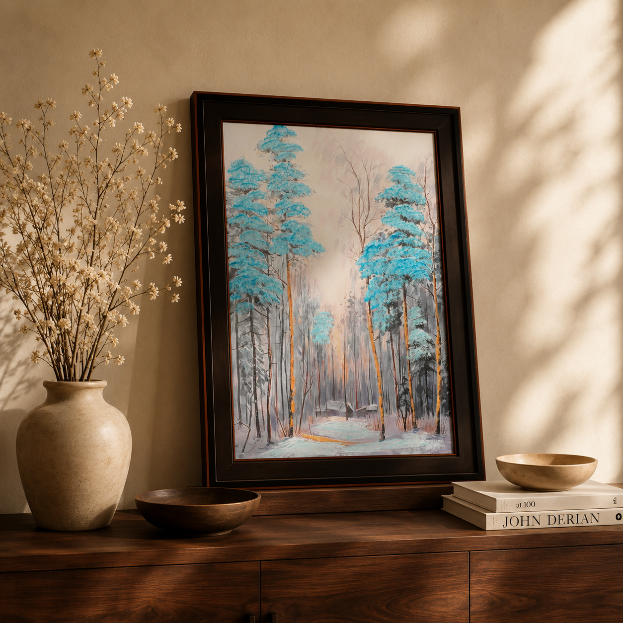 Azure Frost Winter Forest