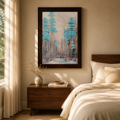 Azure Frost Winter Forest