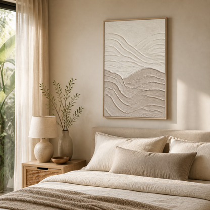 Beige & Cream Abstract Sand Dunes