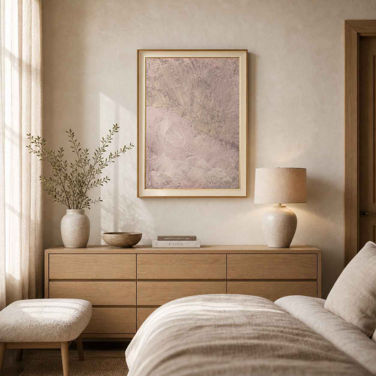 Blush Dune Abstract Plaster