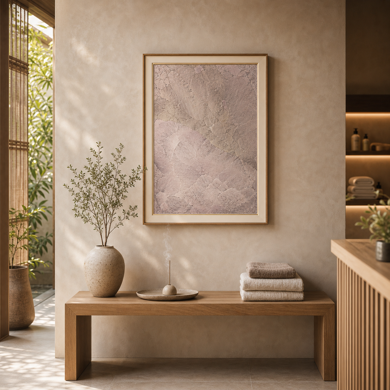 Blush Dune Abstract Plaster