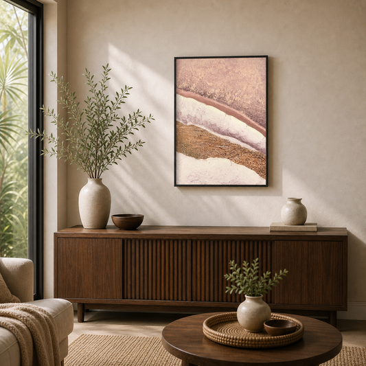 Blush Strata Abstract