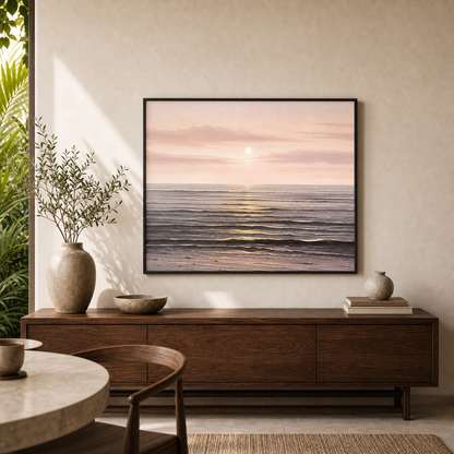 Blush Tide Pastel Ocean